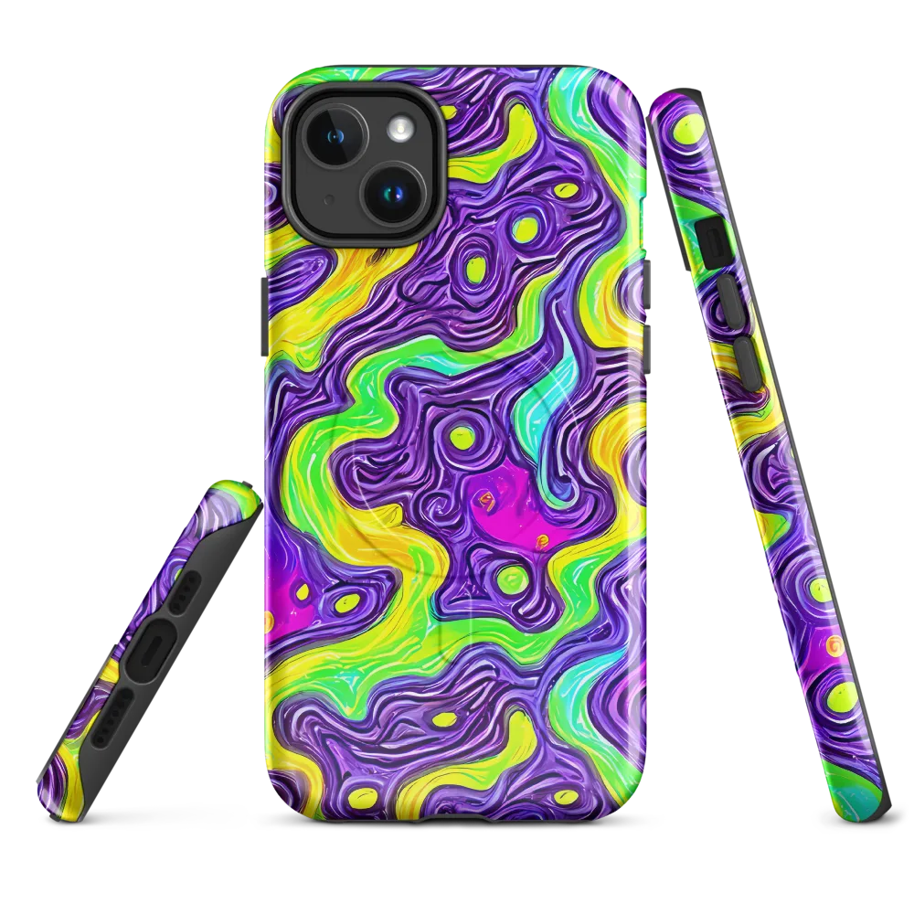 Psychedelic Pulse on MagSafe Tough Case for iPhone® — Front