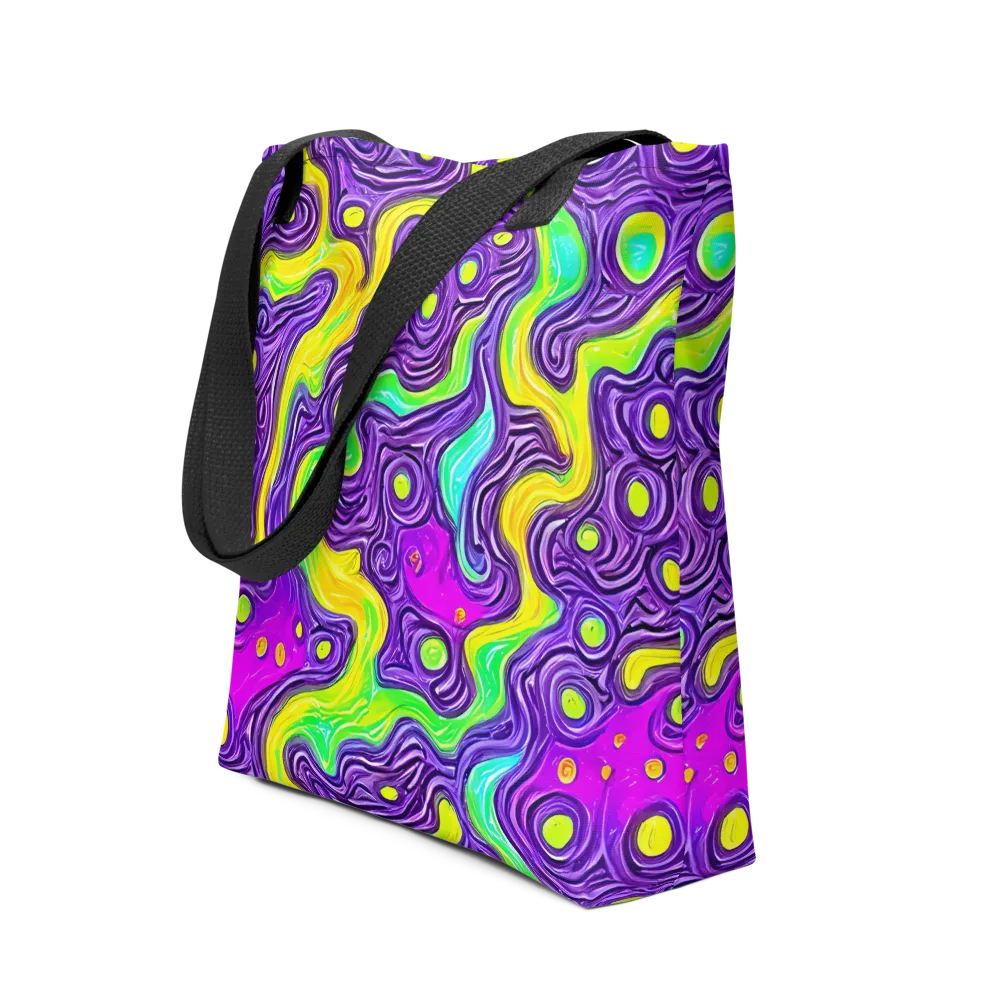Psychedelic Pulse on Tote Bag — Front