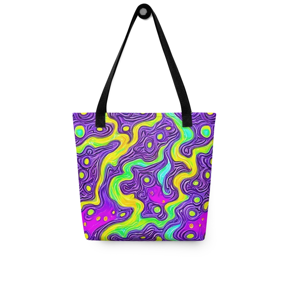 Psychedelic Pulse on Tote Bag — Front