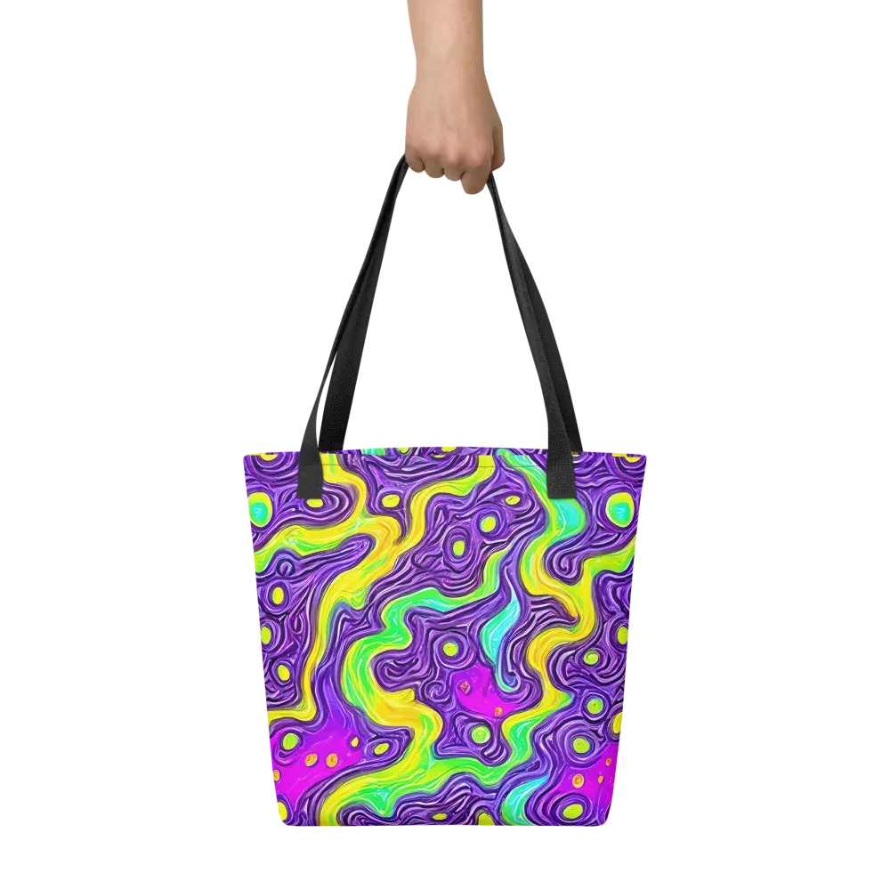 Psychedelic Pulse on Tote Bag — Front