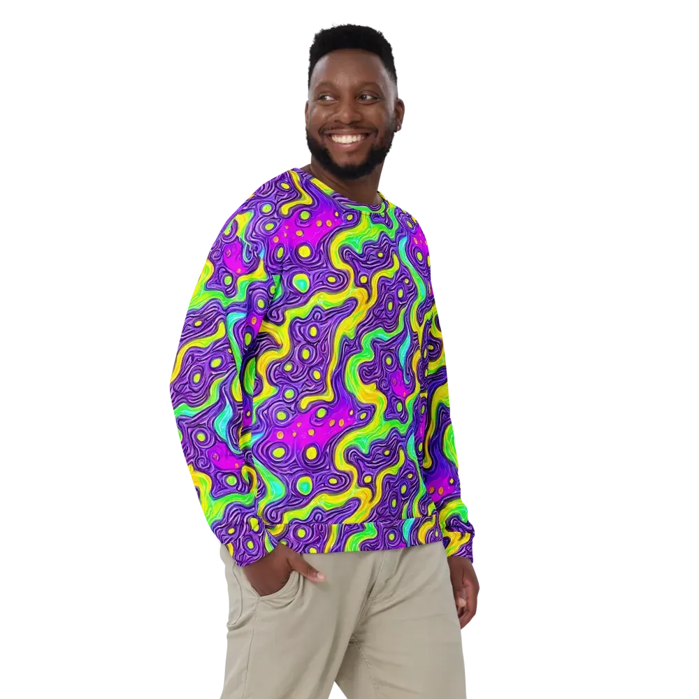Psychedelic Pulse on Sweatshirt — Front