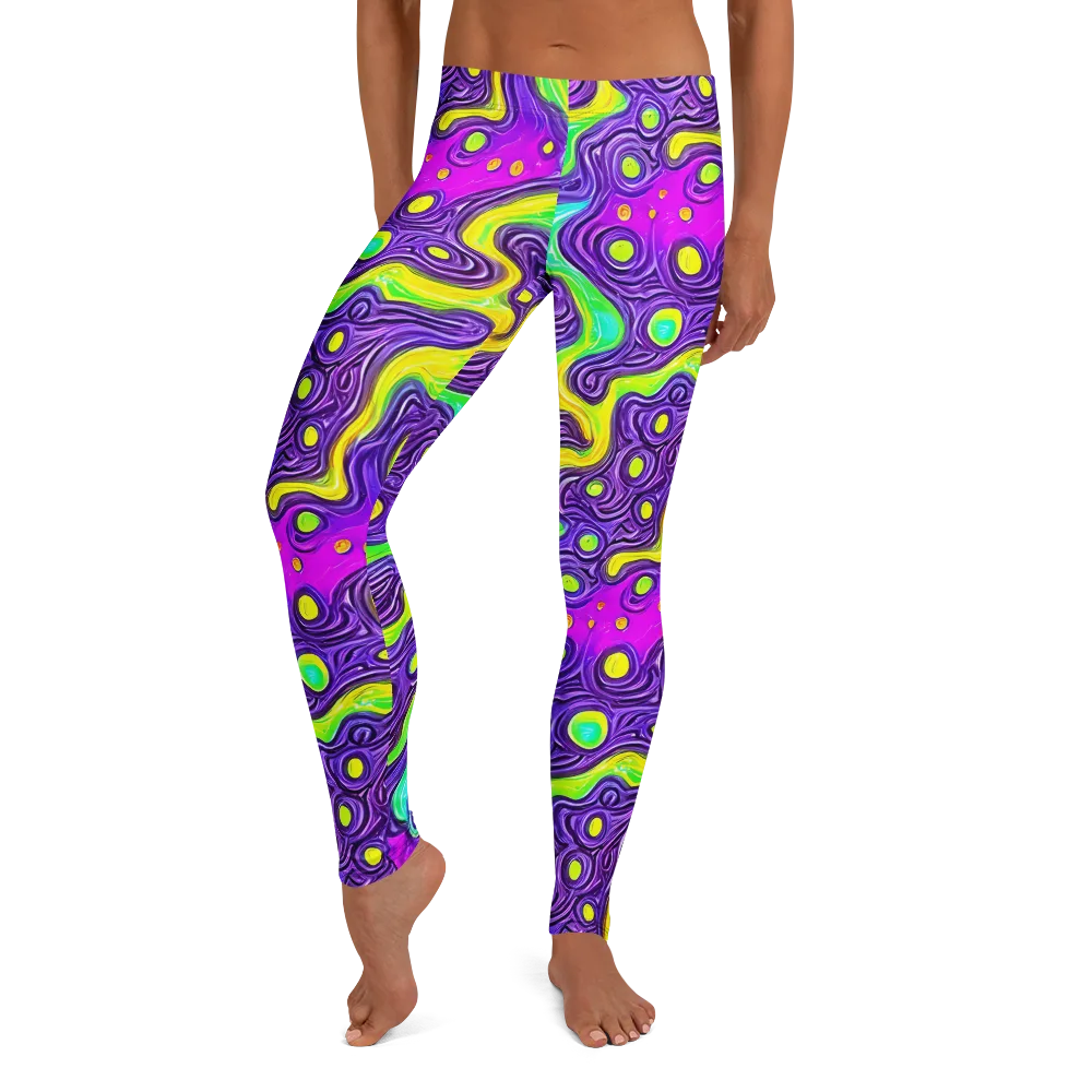 Psychedelic Pulse on Leggings — Front