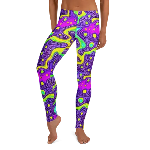 Psychedelic Pulse on a Leggings