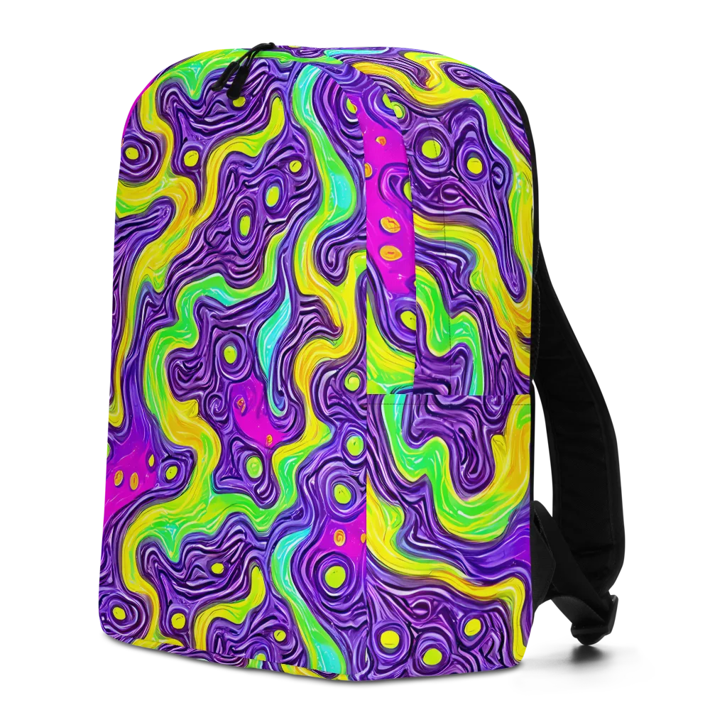 Psychedelic Pulse on Minimalist Backpack — Left