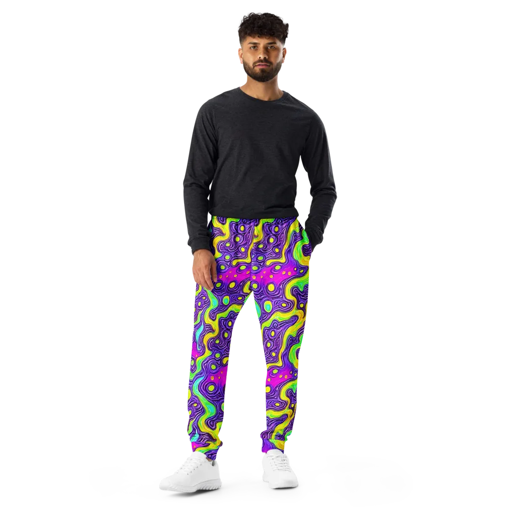 Psychedelic Pulse on Men's Joggers — Front