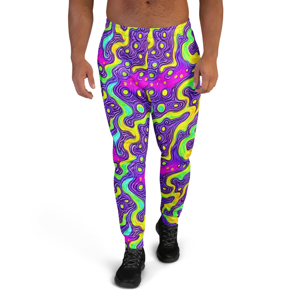 Psychedelic Pulse on Men's Joggers — Front