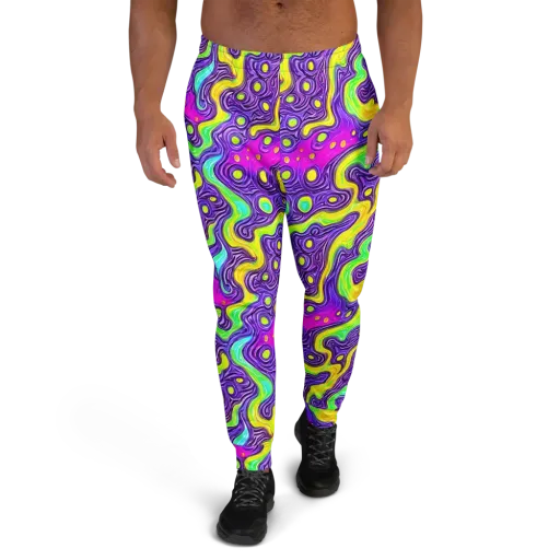 Psychedelic Pulse on a Men's Joggers