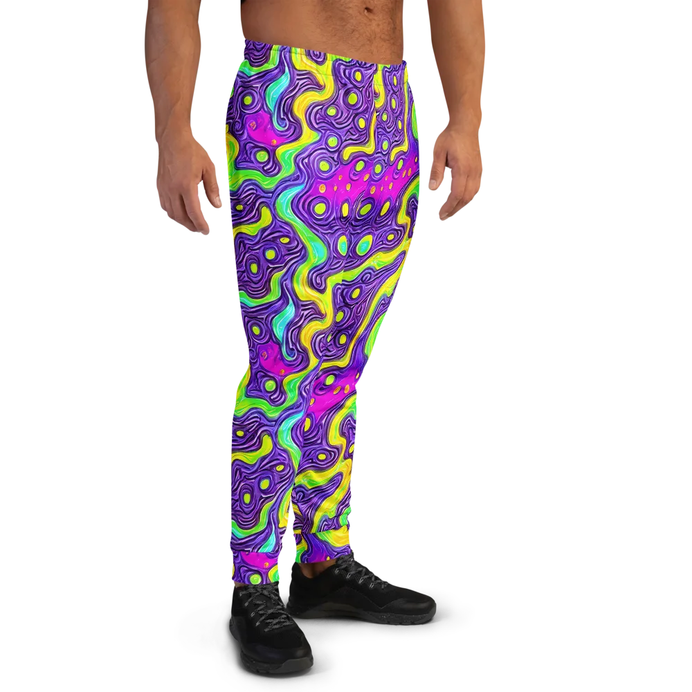 Psychedelic Pulse on Men's Joggers — Right