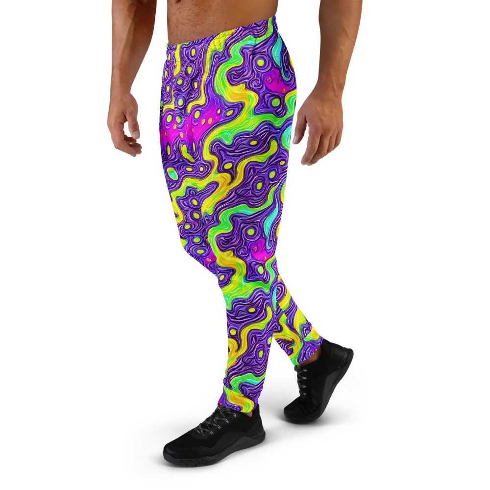 Psychedelic Pulse on Men's Joggers — Left