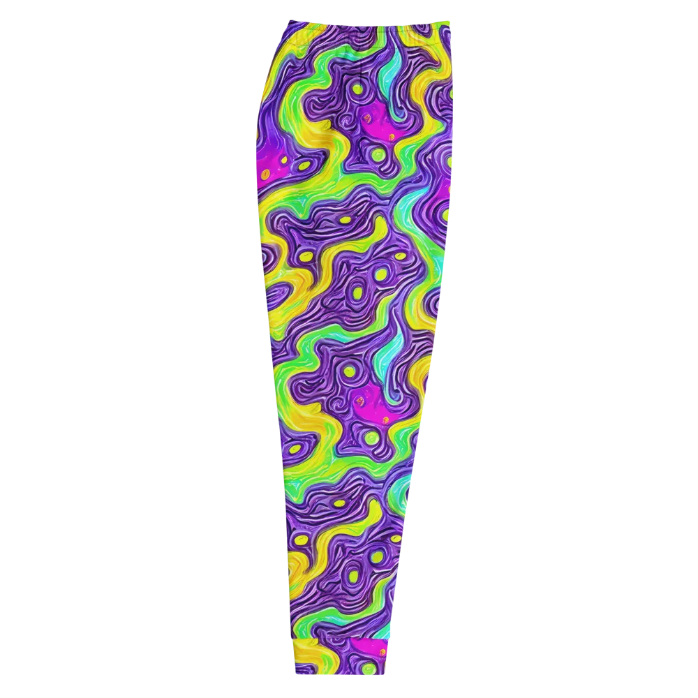 Psychedelic Pulse on Men's Joggers — Right