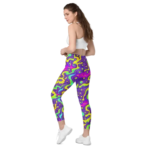 Psychedelic Pulse on a Leggings with Pockets