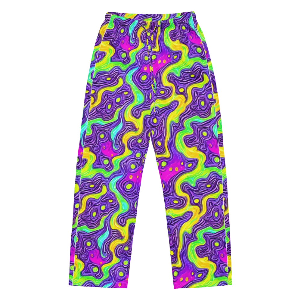 Psychedelic Pulse on Women's Pajama Pants — Front