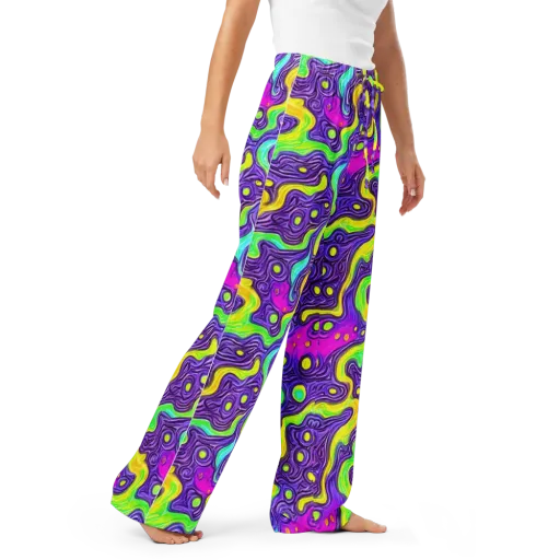 Psychedelic Pulse on a Women's Pajama Pants