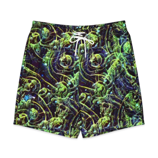 Electric Underbrush on a Men's Board Shorts