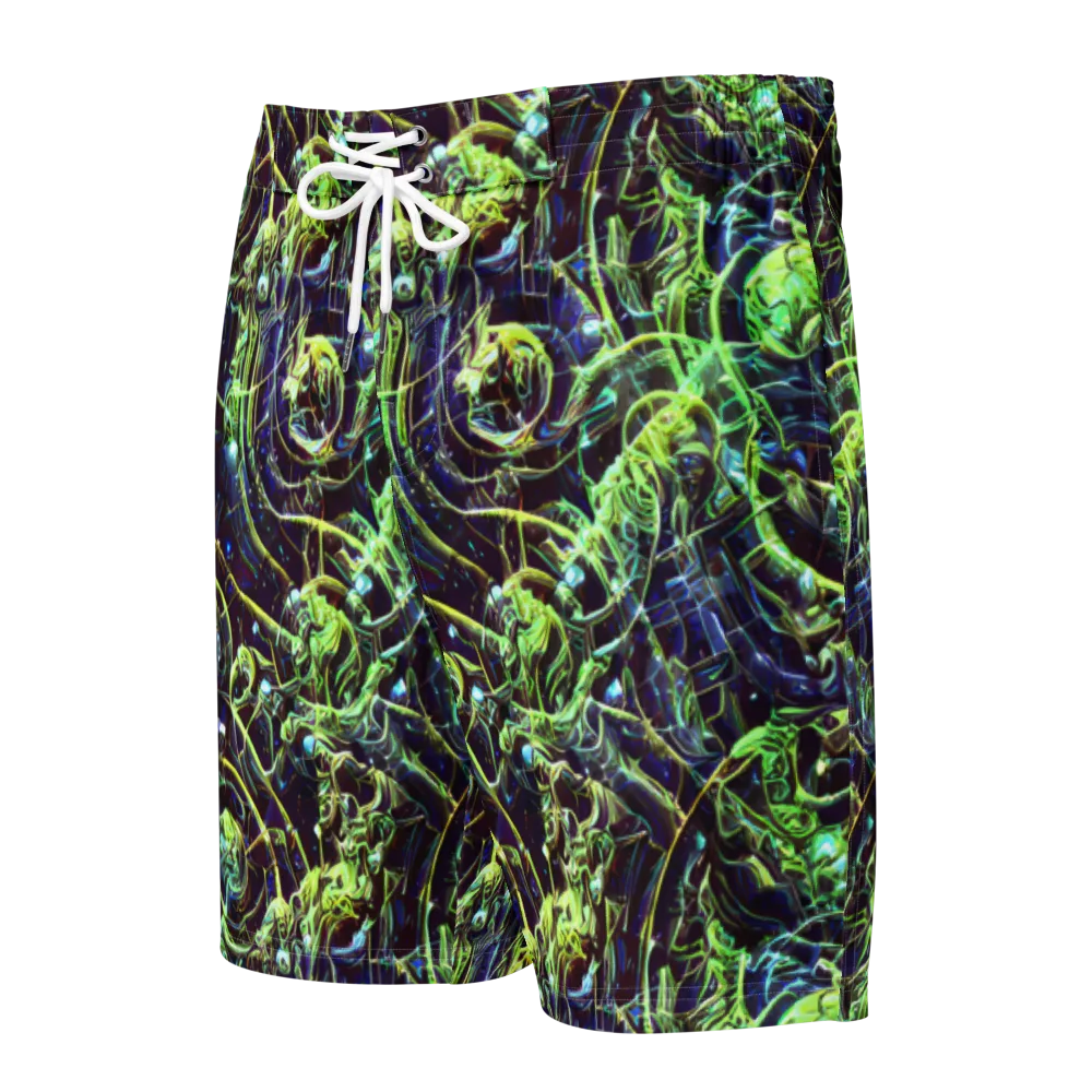 Electric Underbrush on Men's Board Shorts — Front