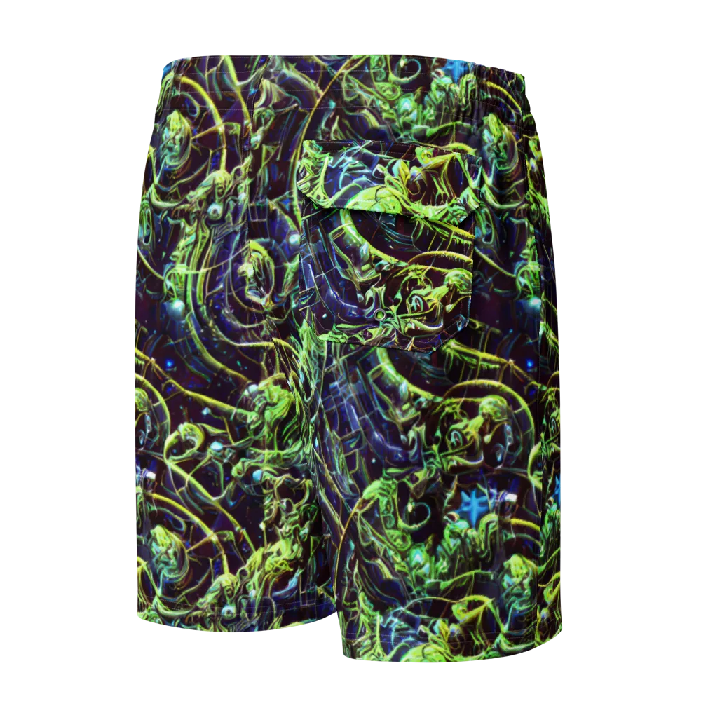 Electric Underbrush on Men's Board Shorts — Back