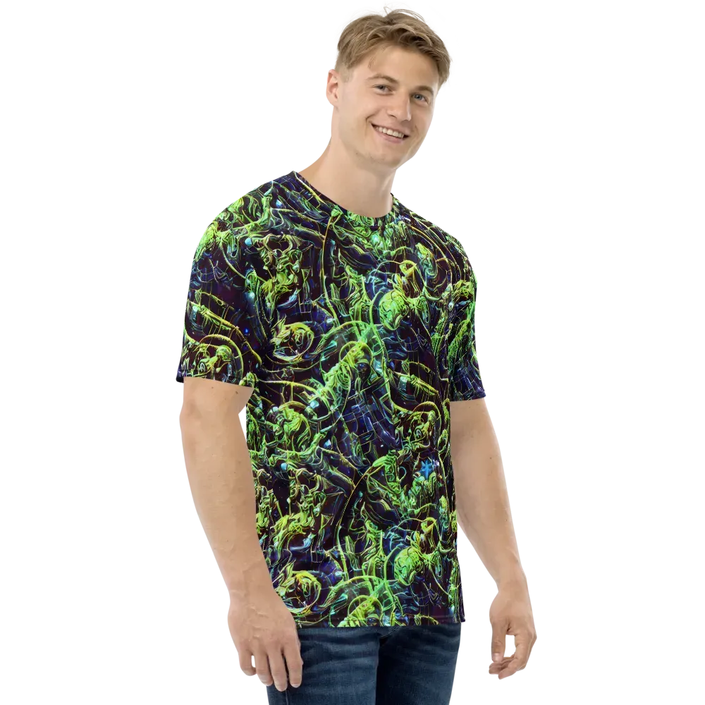 Electric Underbrush on Men's Crew Neck T-Shirt — Right