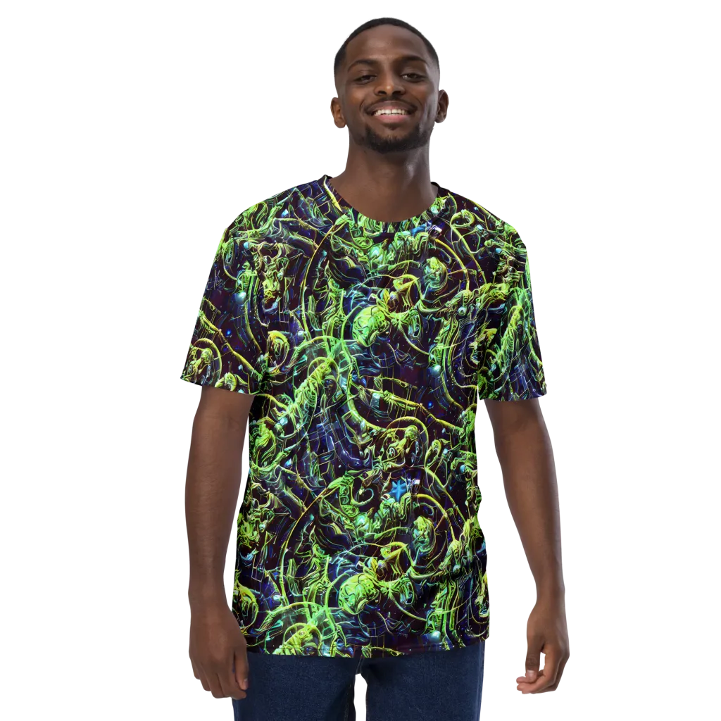 Electric Underbrush on Men's Crew Neck T-Shirt — Front