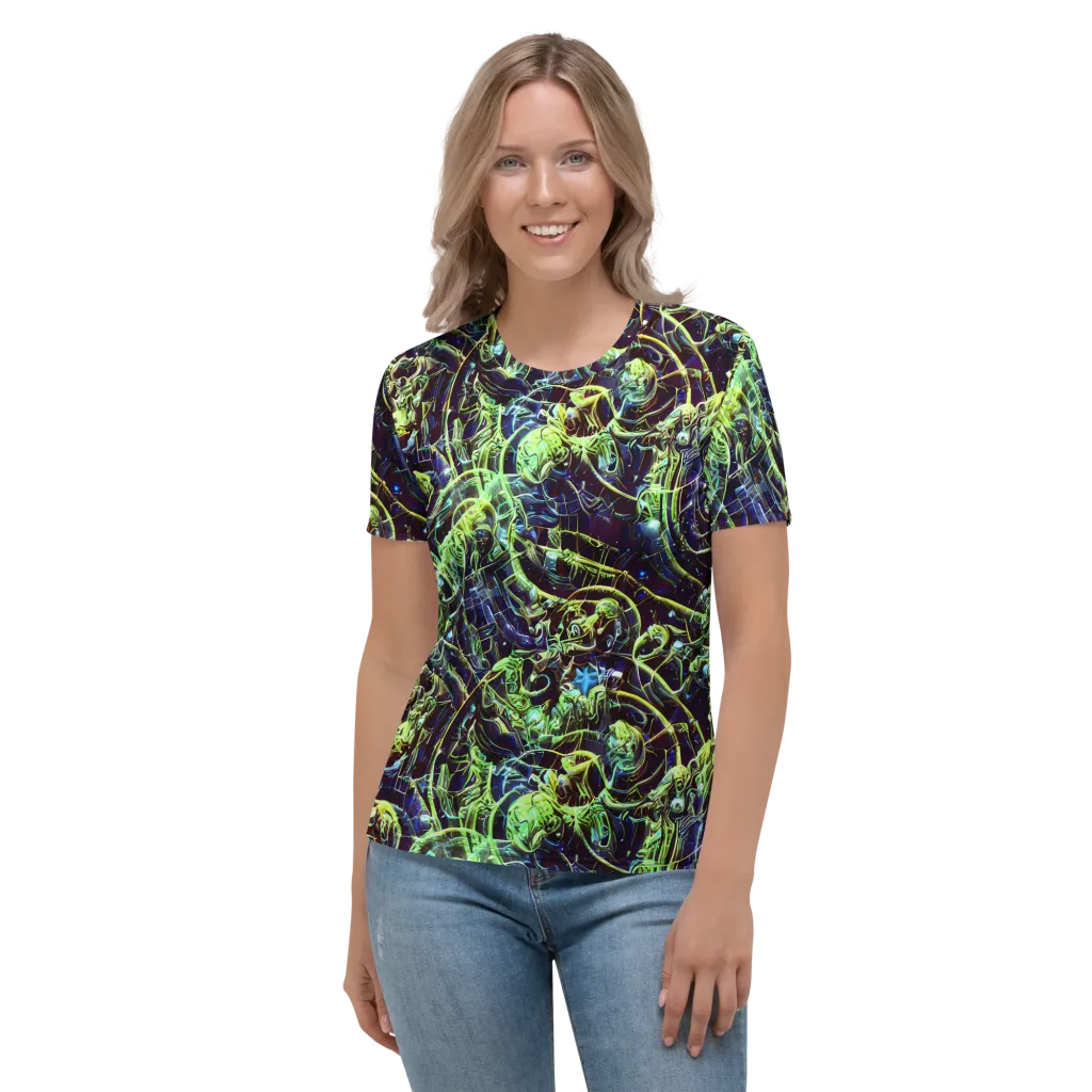 Electric Underbrush on Women's Crew Neck T-Shirt — Front