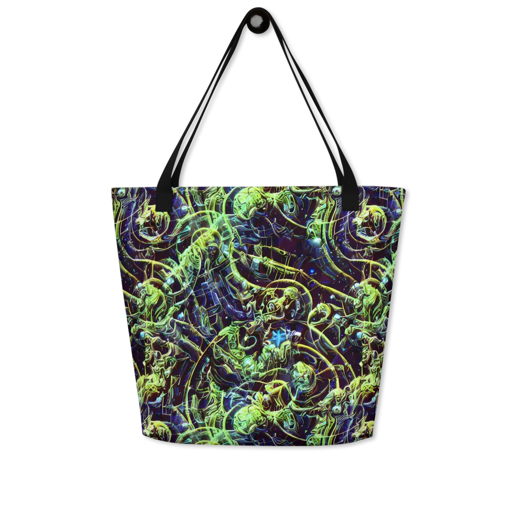 Electric Underbrush on Large Tote Bag W/ Pocket — Front