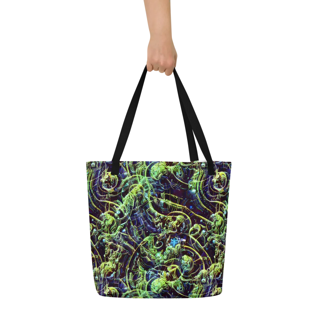 Electric Underbrush on Large Tote Bag W/ Pocket — Front