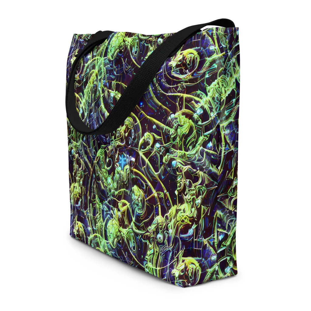 Electric Underbrush on Large Tote Bag W/ Pocket — Front