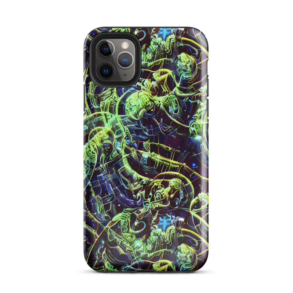 Electric Underbrush on Tough Case for iPhone® — Front