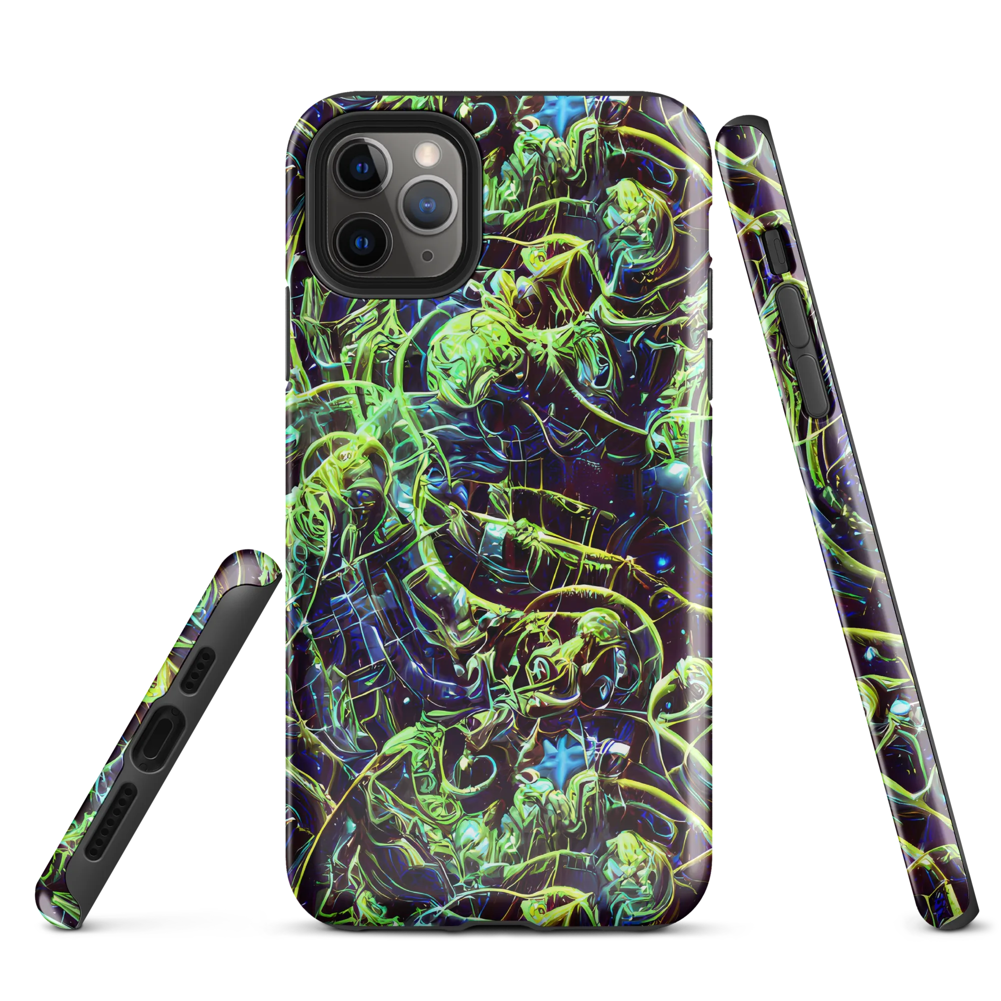 Electric Underbrush on Tough Case for iPhone® — Front