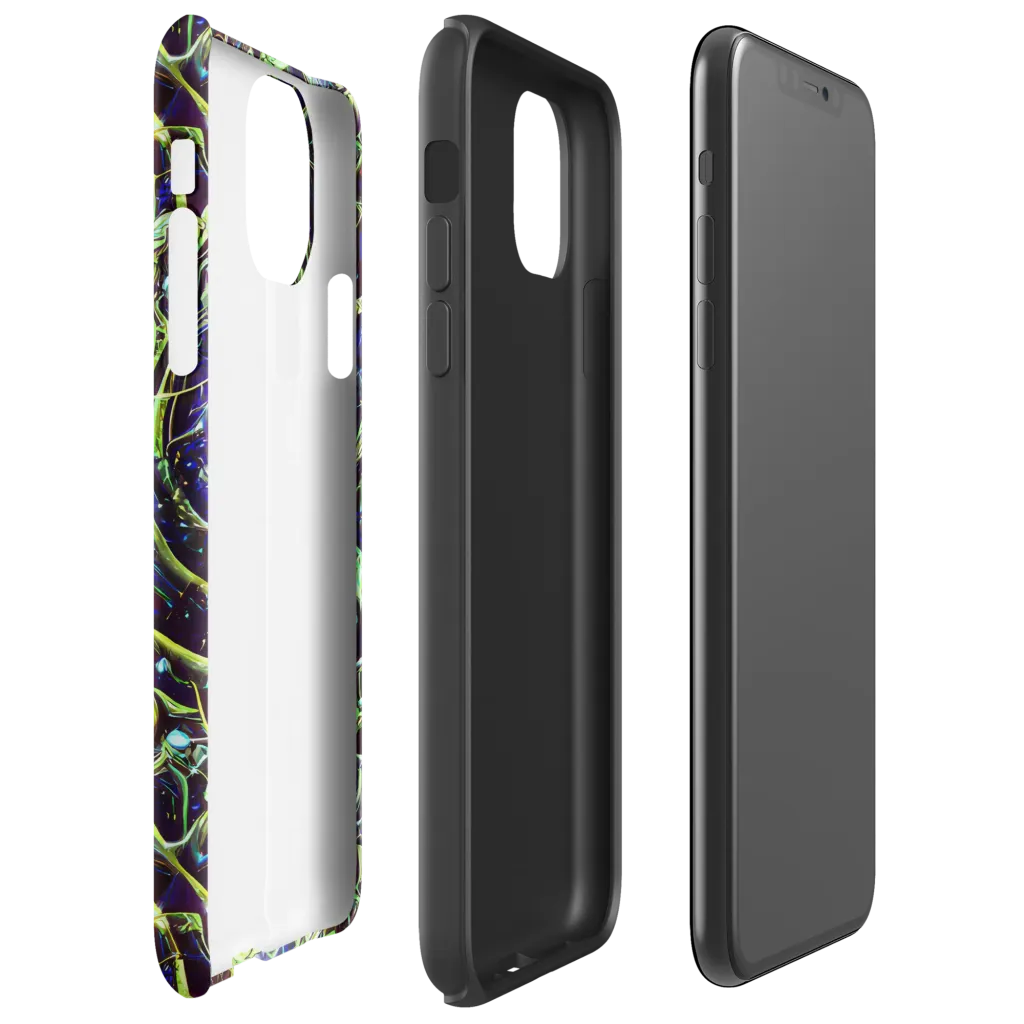 Electric Underbrush on Tough Case for iPhone® — Right