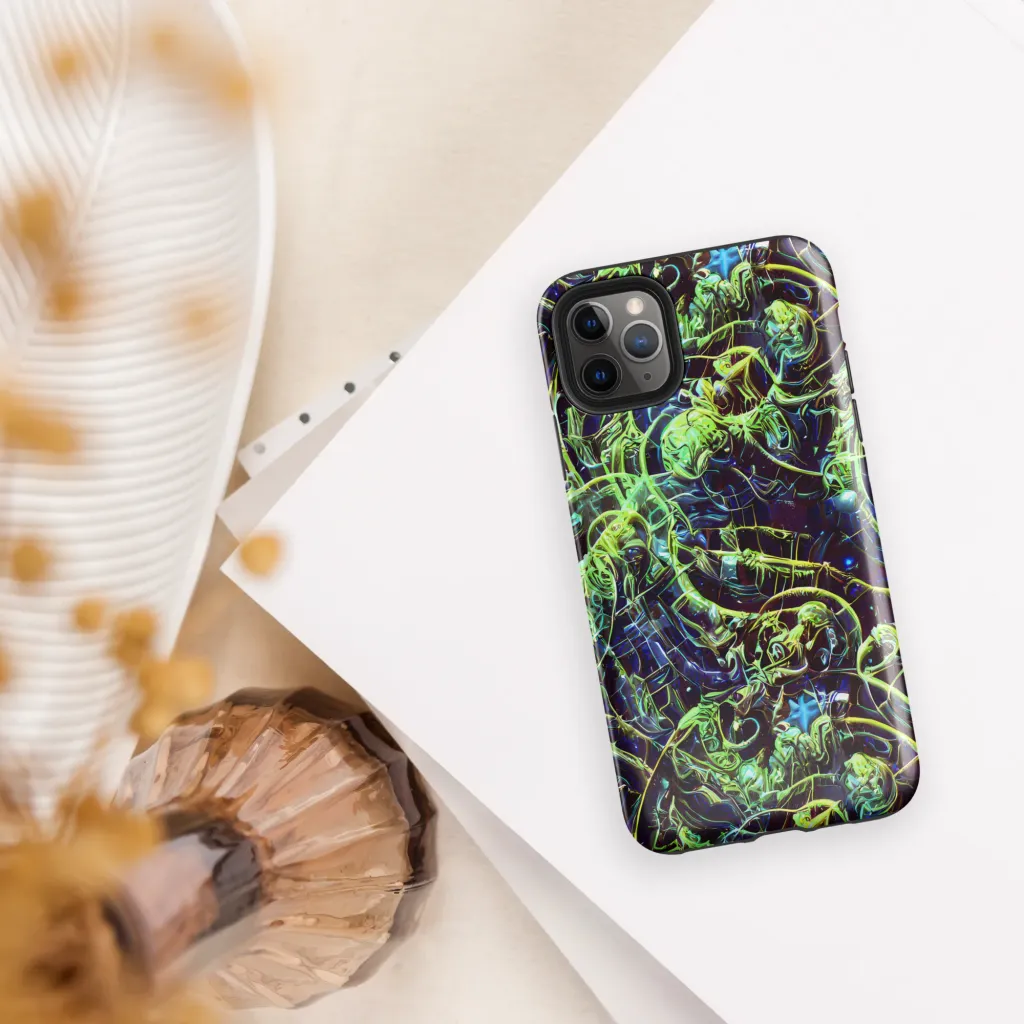 Electric Underbrush on Tough Case for iPhone® — Front