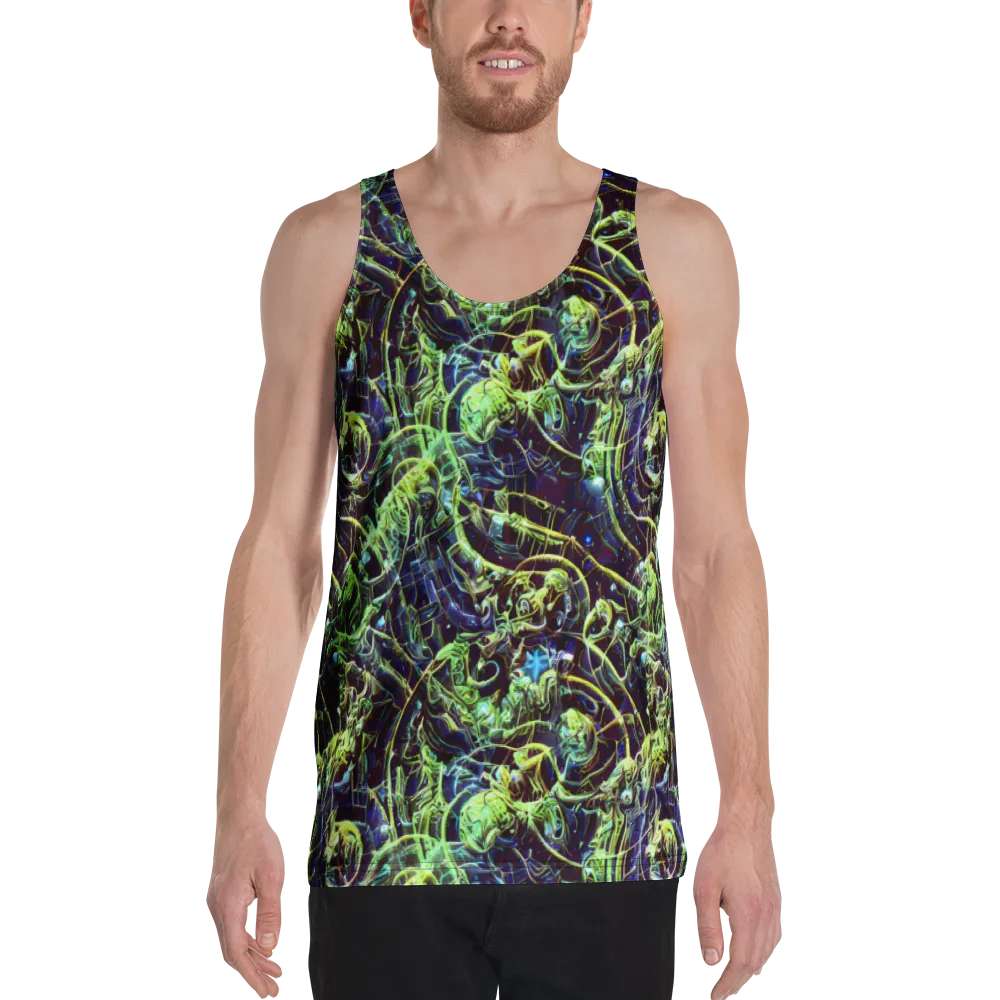 Electric Underbrush on Men's Tank Top — Front