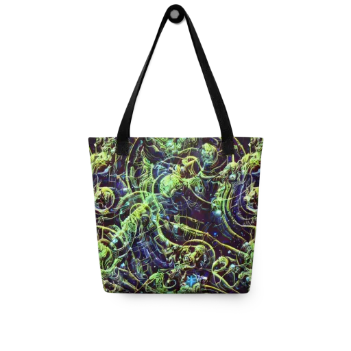 Electric Underbrush on a Tote Bag