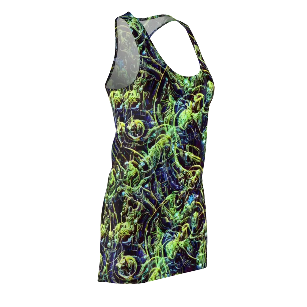 Electric Underbrush on Racerback Dress — Front Side