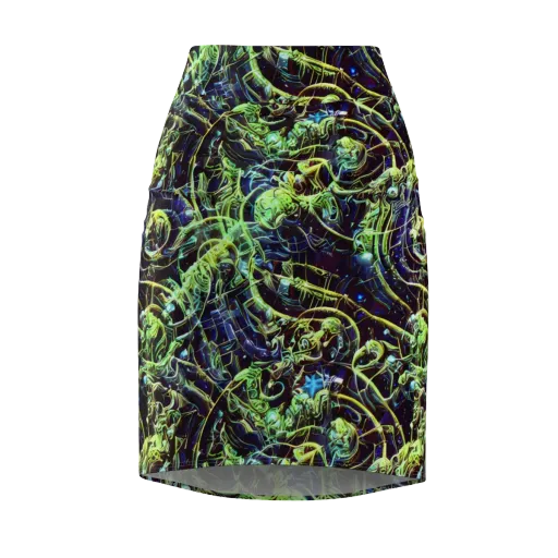 Electric Underbrush on a Pencil Skirt