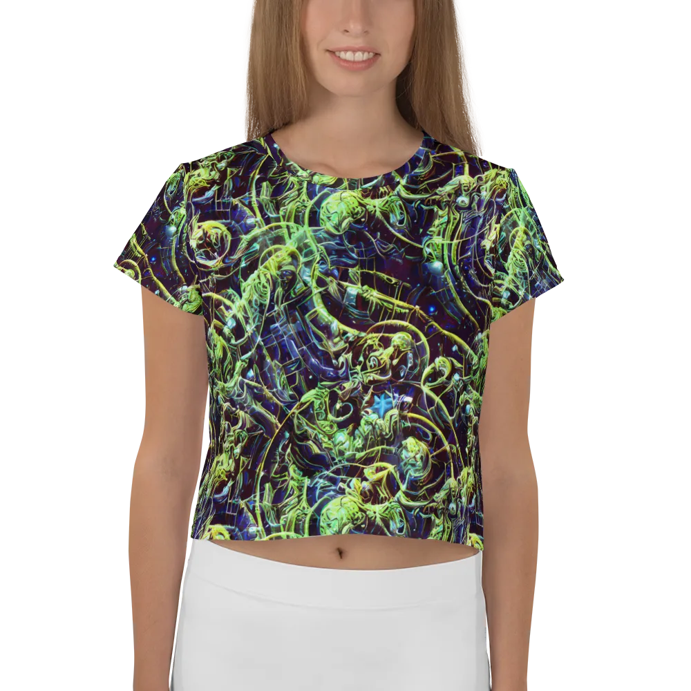 Electric Underbrush on Crop Tee — Front