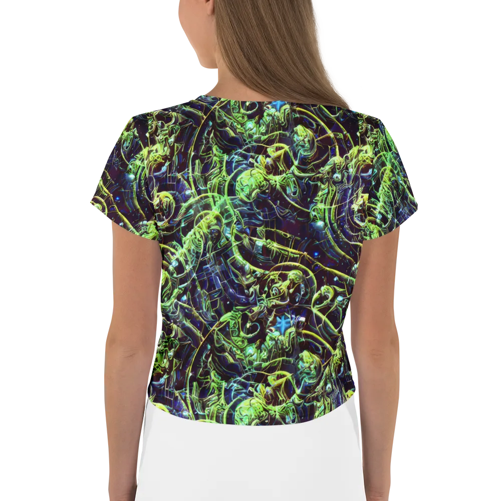 Electric Underbrush on Crop Tee — Back
