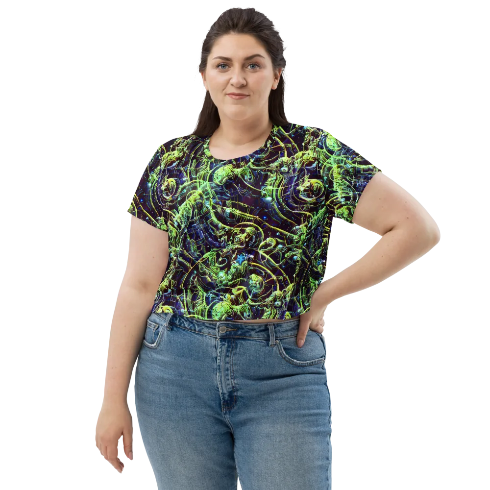 Electric Underbrush on Crop Tee — Front