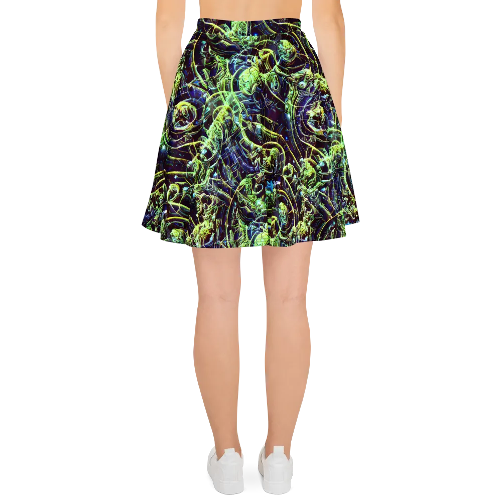 Electric Underbrush on Skater Skirt — Back