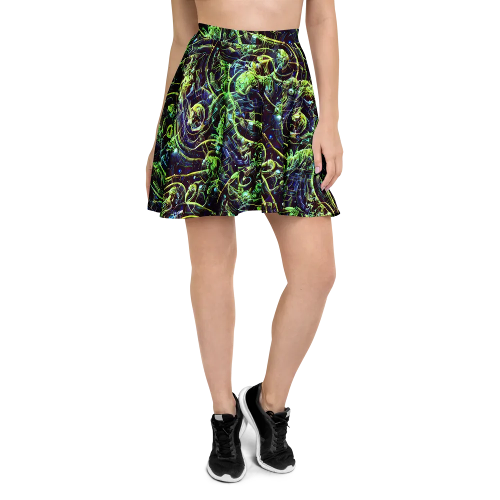 Electric Underbrush on Skater Skirt — Front
