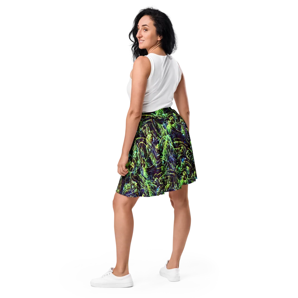Electric Underbrush on Skater Skirt — Back