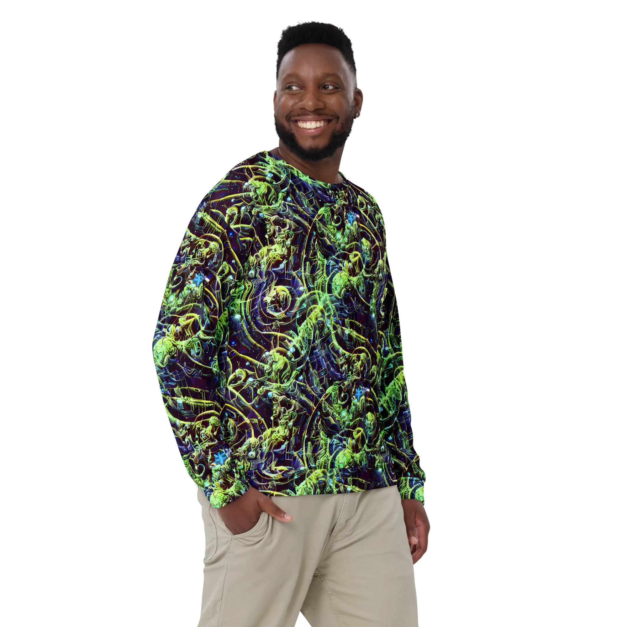 Electric Underbrush on Sweatshirt — Front