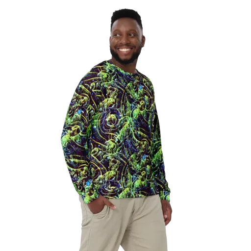 Electric Underbrush on a Sweatshirt