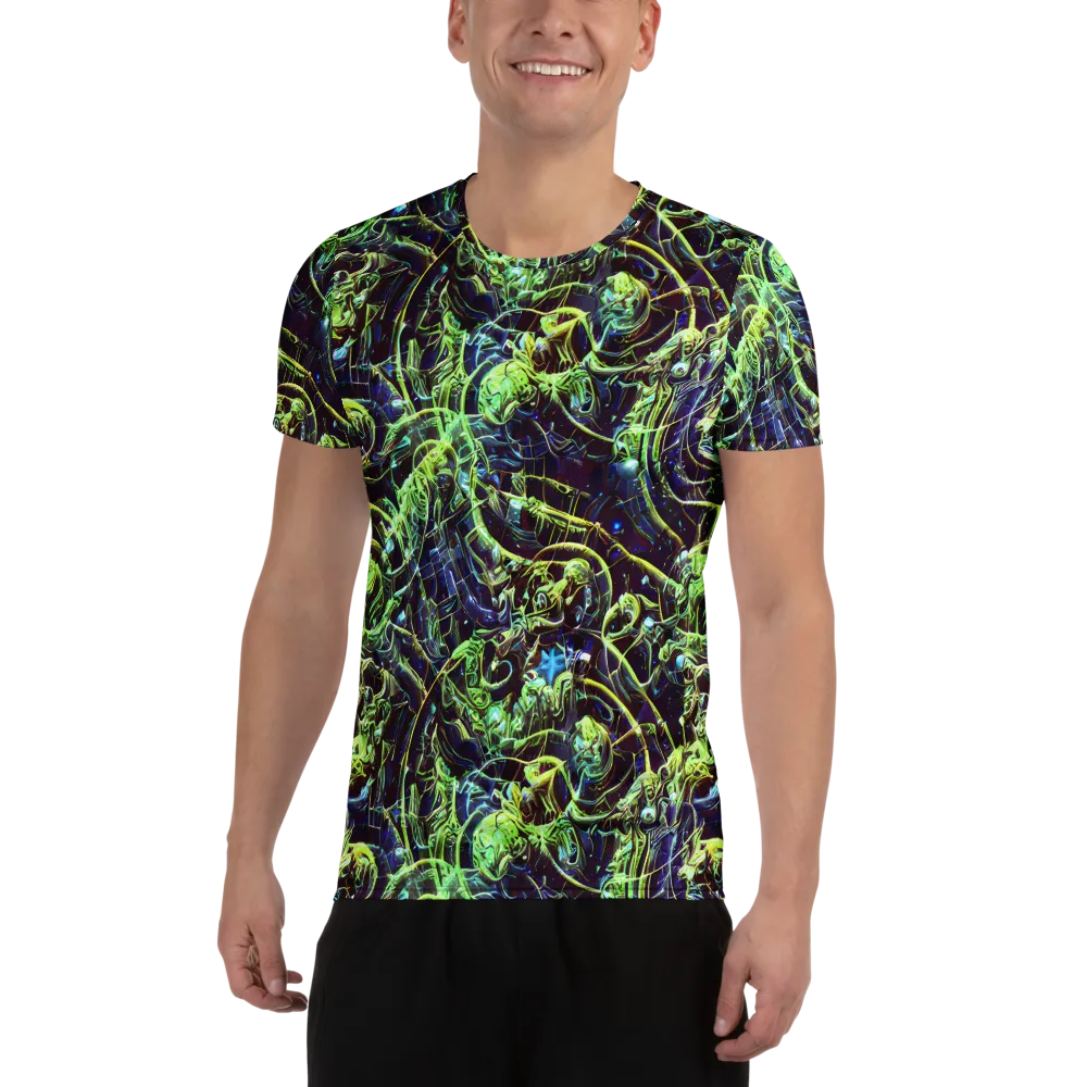 Electric Underbrush on Men's Athletic T-Shirt — Front