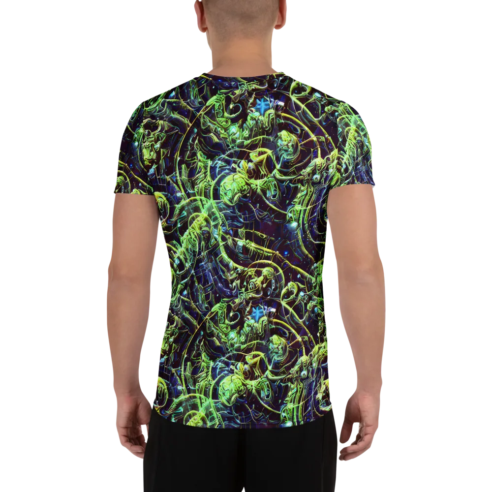 Electric Underbrush on Men's Athletic T-Shirt — Back