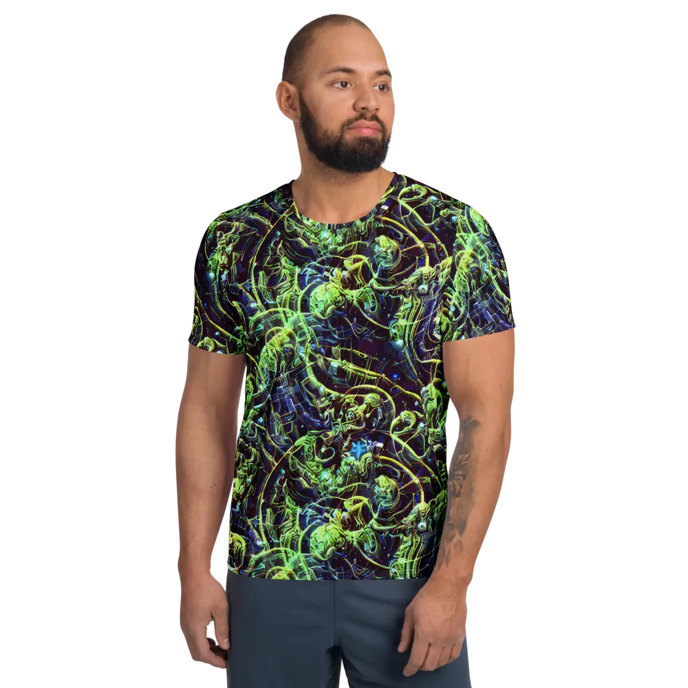 Electric Underbrush on Men's Athletic T-Shirt — Front