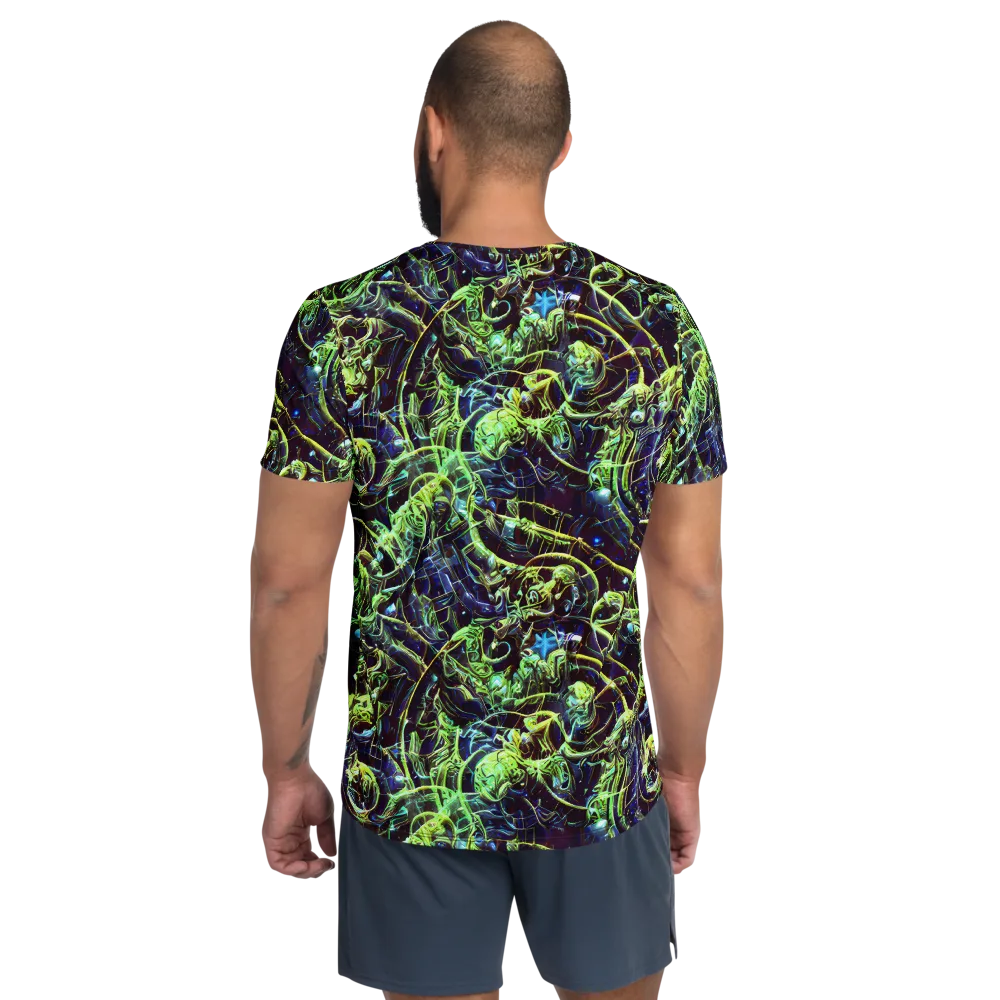 Electric Underbrush on Men's Athletic T-Shirt — Back