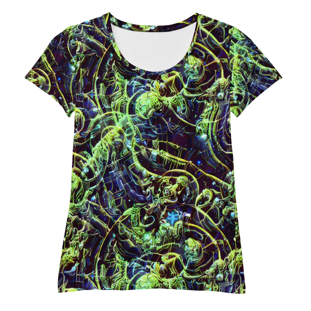 Electric Underbrush on Women's Athletic T-Shirt — Front
