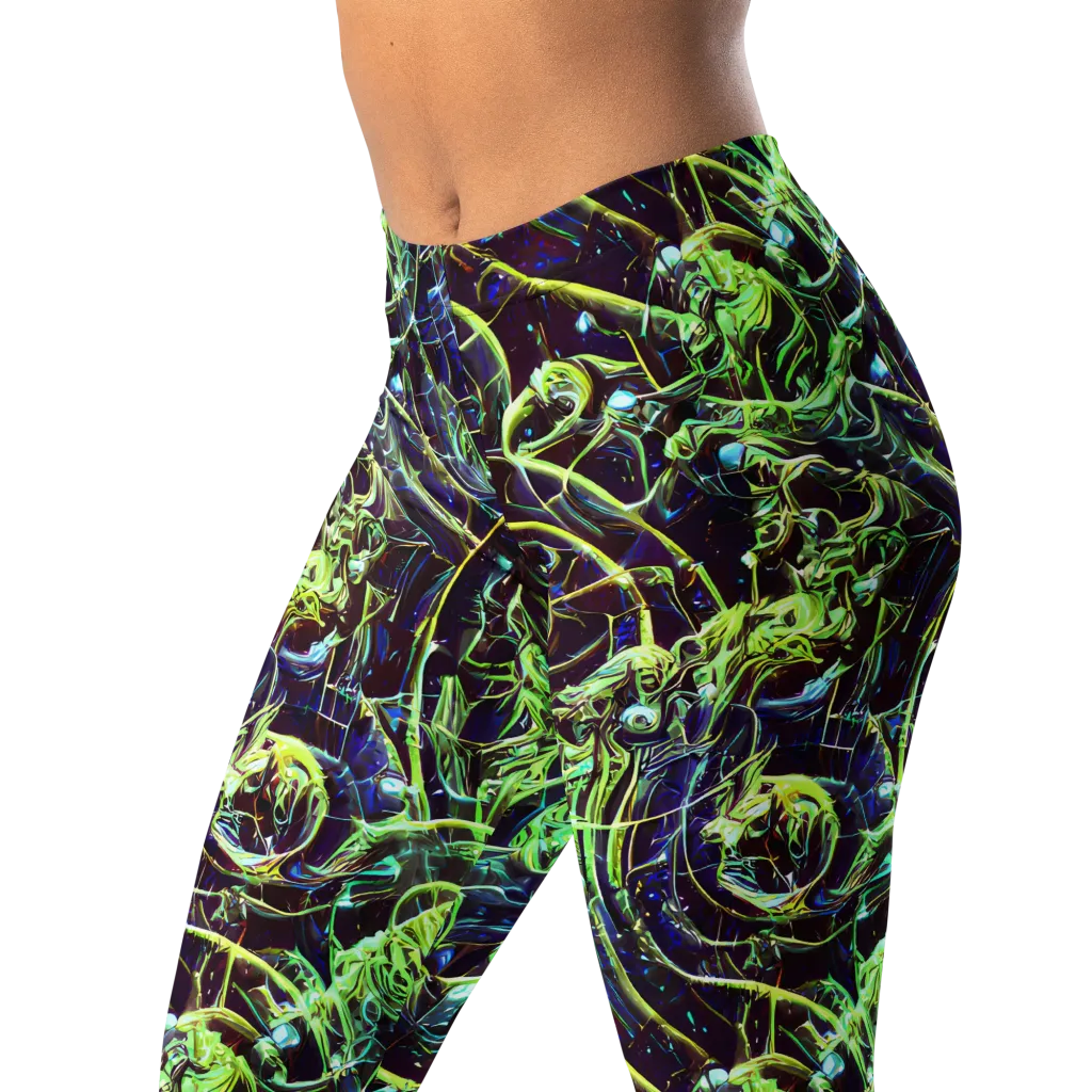 Electric Underbrush on Leggings — Left Front