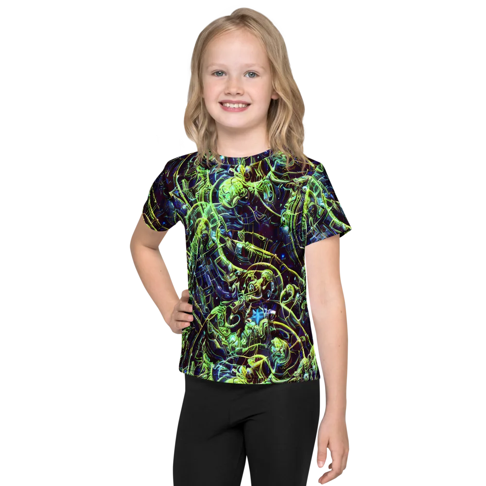 Electric Underbrush on Kids Crew Neck T-Shirt — Front