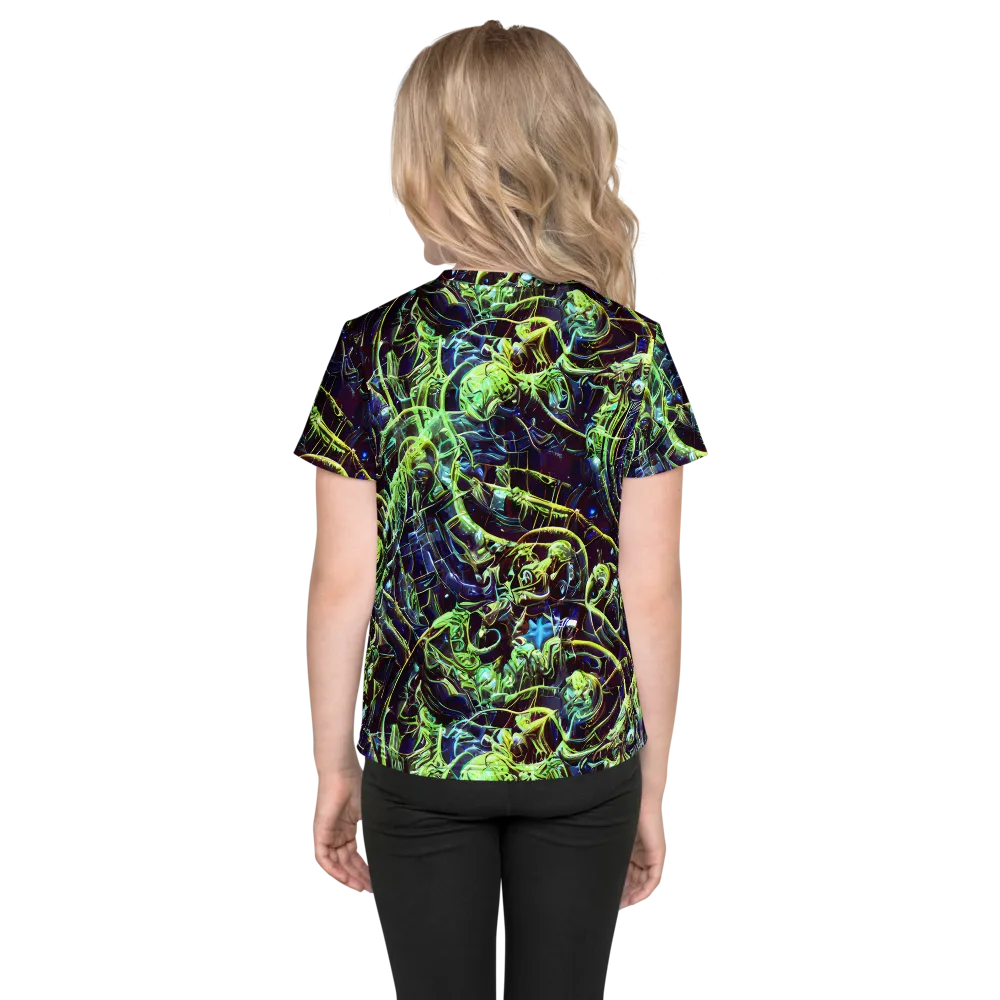Electric Underbrush on Kids Crew Neck T-Shirt — Back